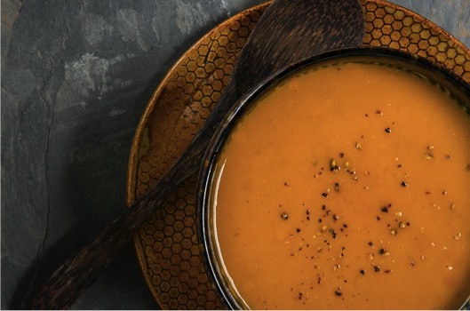 Kabocha And Red Lentil Soup