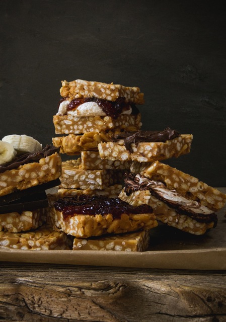 Peanut Butter & Honey Rice Crispy Treats