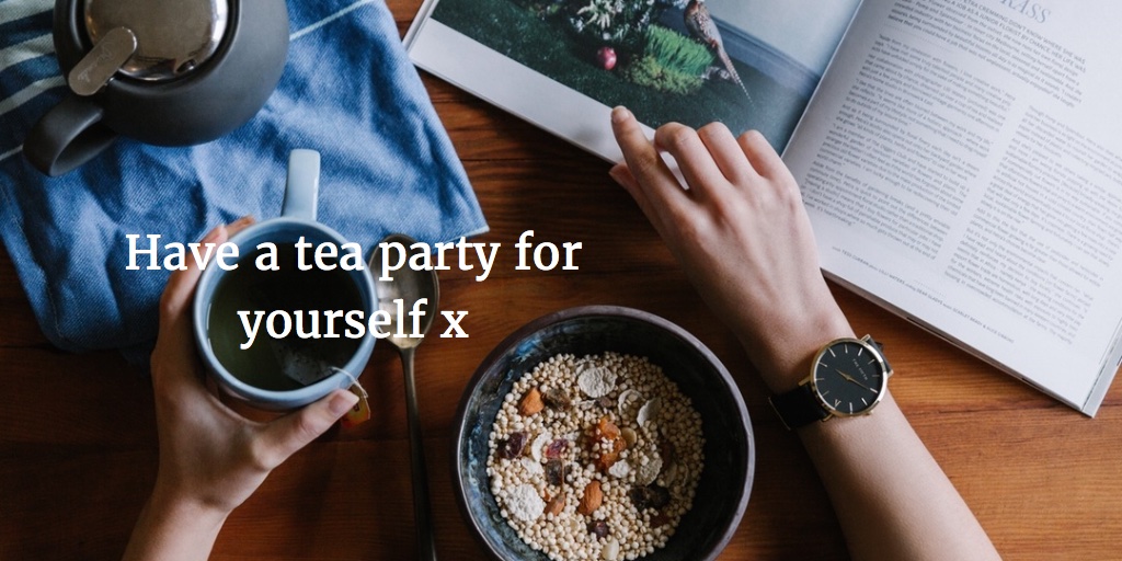Tea party time - Oats, Ginger & Cinnamon Tea