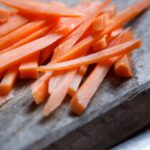 Sliced Carrots for Ginger Carrot Salad