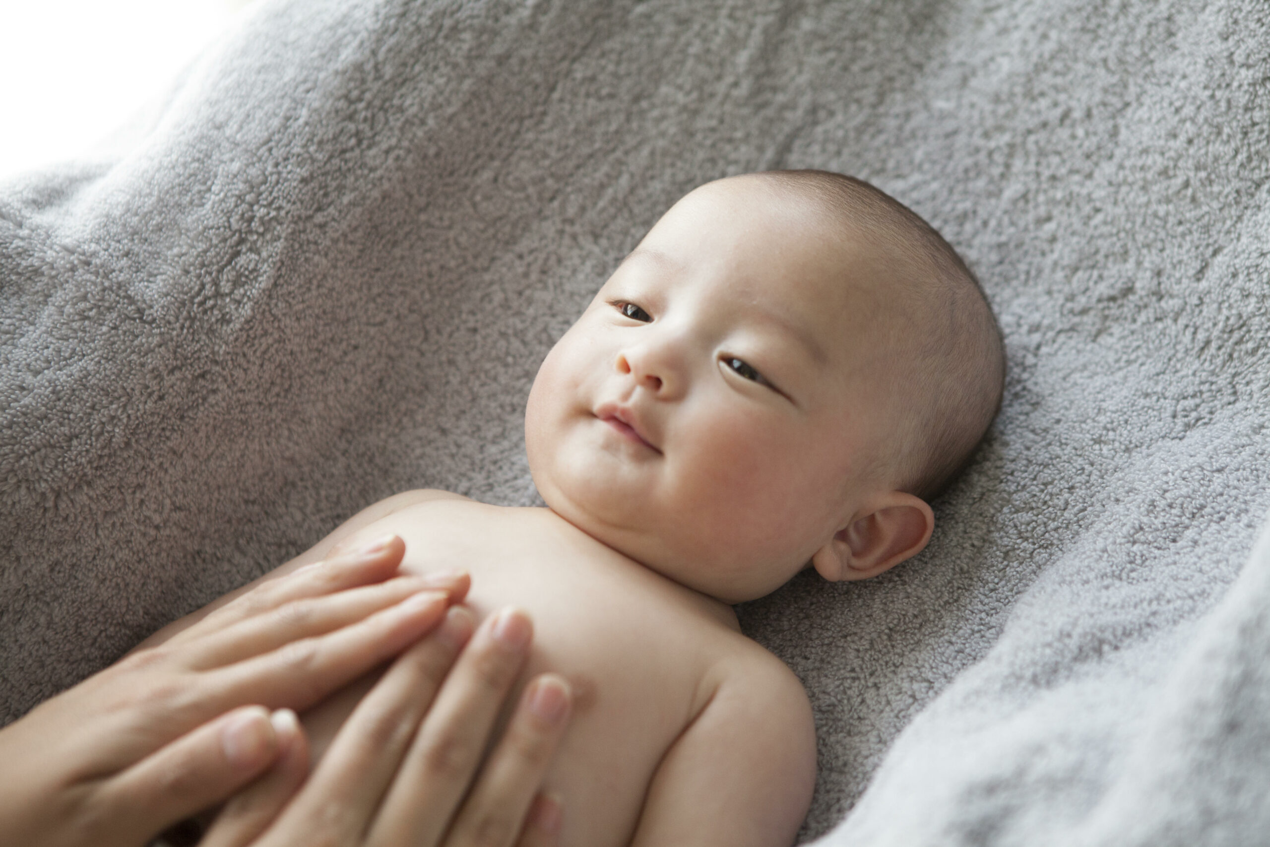 infant massage happy baby