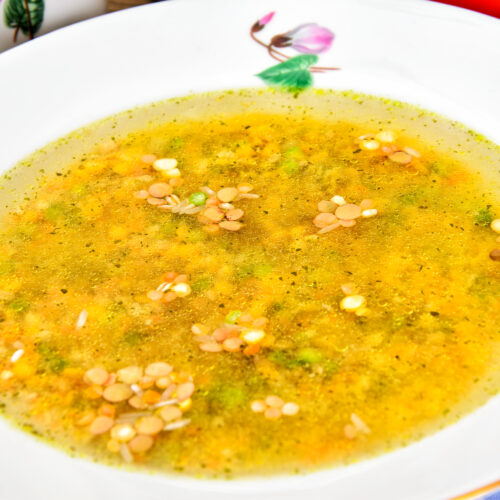 Postpartum lentil soup recipe with carrots